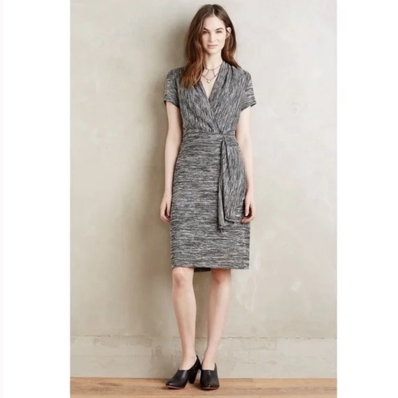 Anthropologie Dresses & Skirts - Maeve Anthropologie Cinched Surplice Faux Wrap Dress